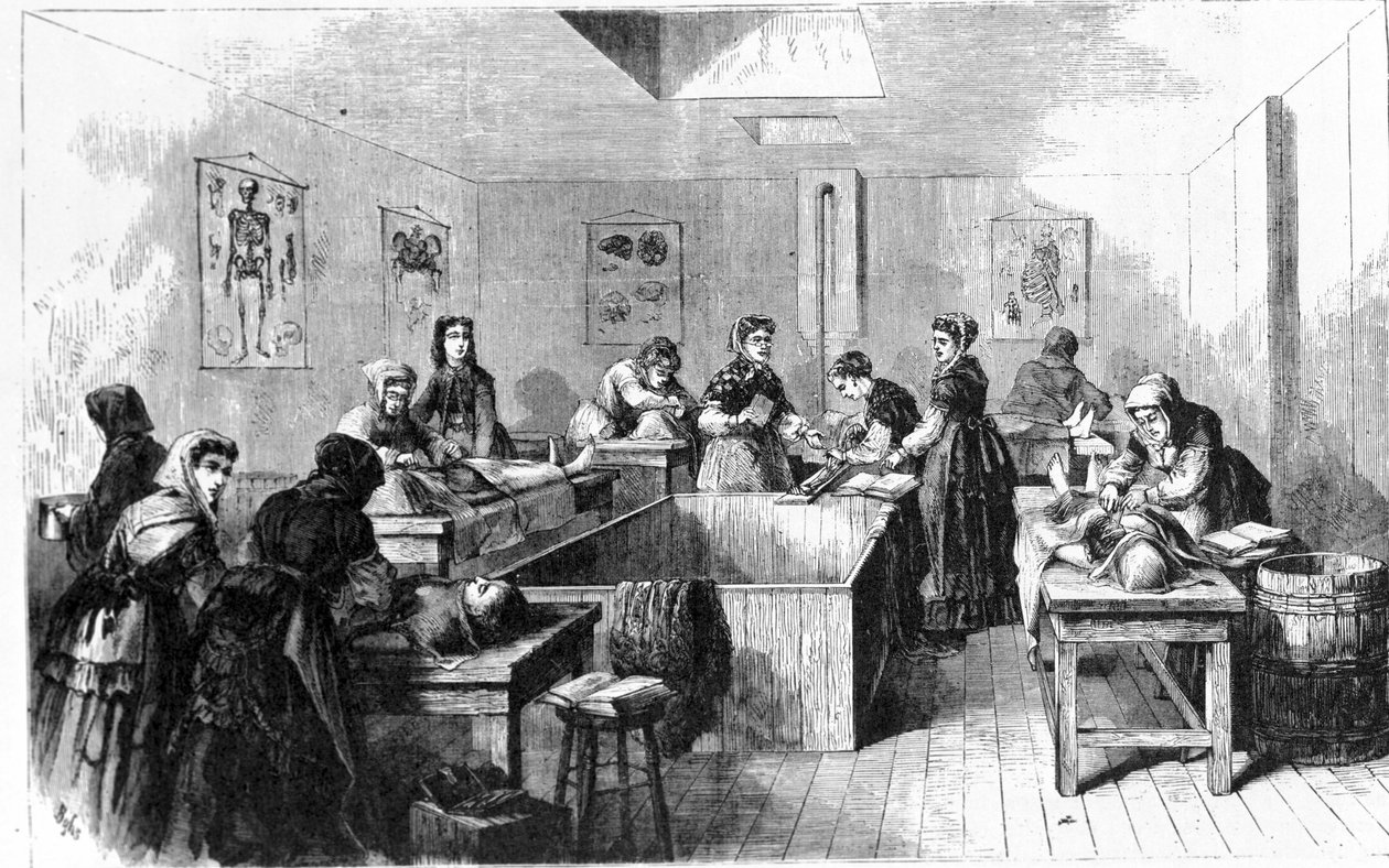 Et likhus i USA i 1890. av Unknown artist