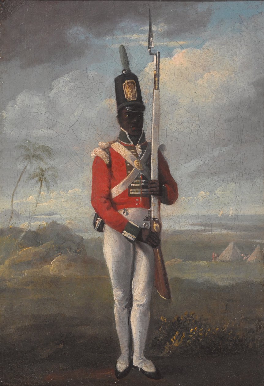 En menig fra det åttende vestindiske regiment av Unknown artist