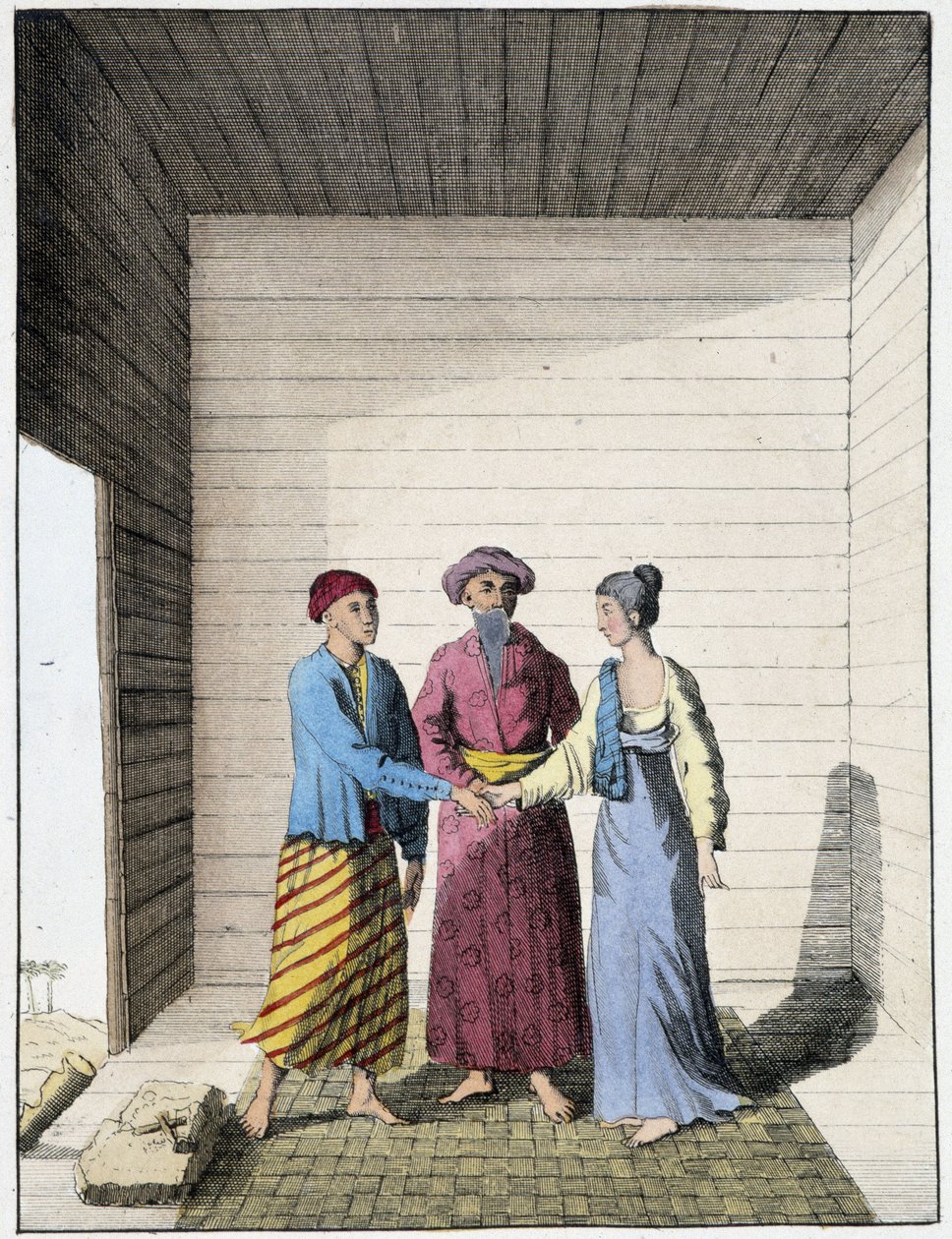 Et bryllup på Sumatra av Unknown artist