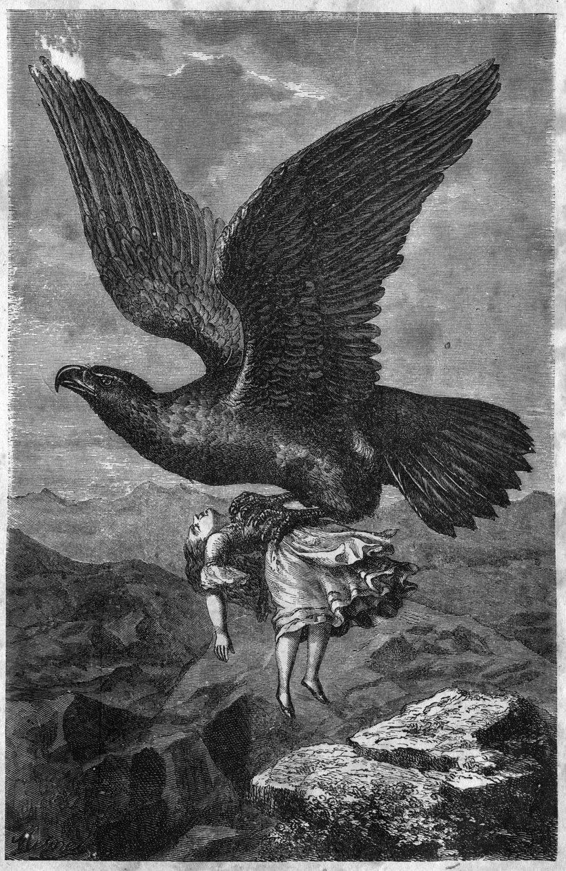 Bortføring av et barn av en kongelig ørn. av Unknown artist