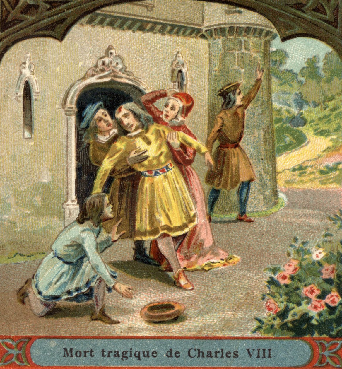Utilsiktet død av Charles VIII i 1498. av Unknown artist