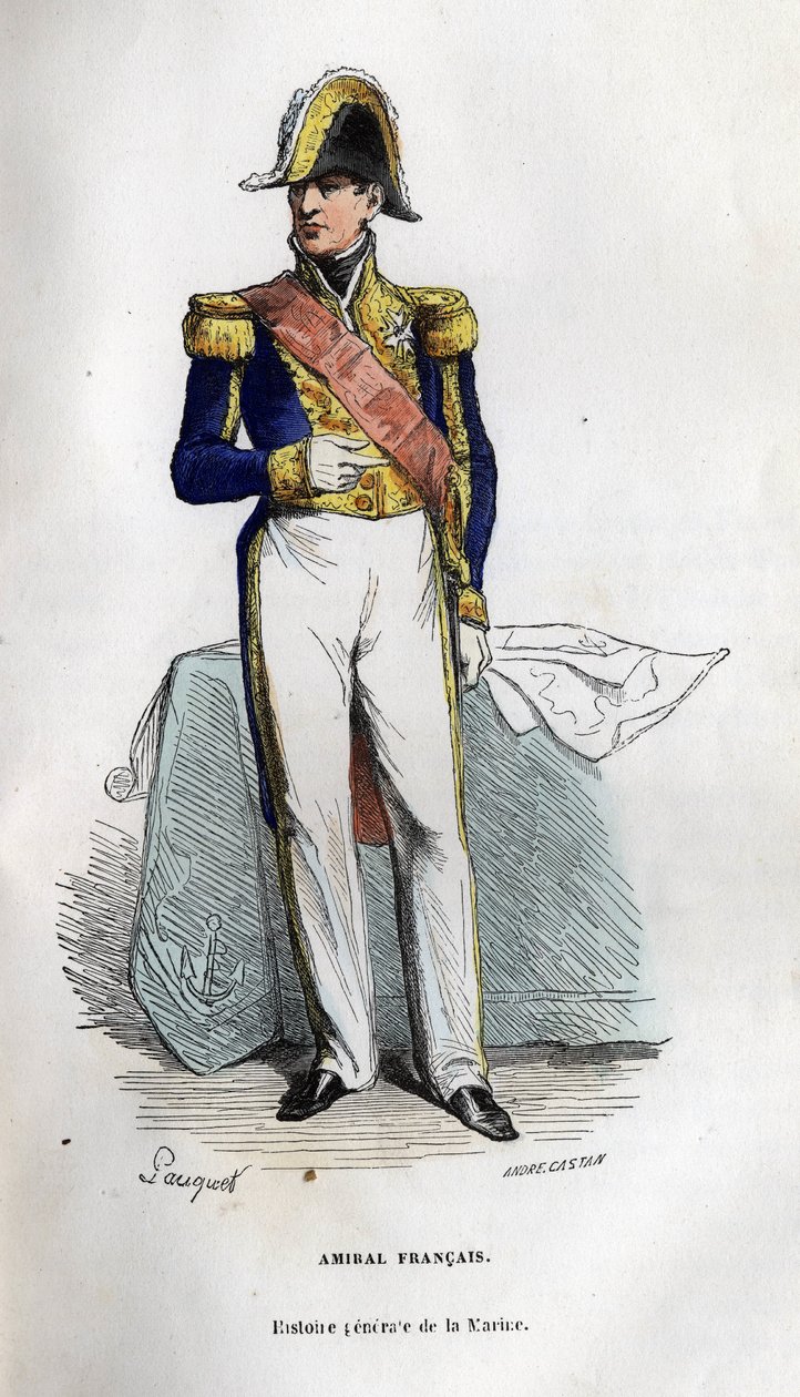 Admiral francais in “Histoire generale de la marine”” under the direction of Mr. Van Tenac av Unknown artist
