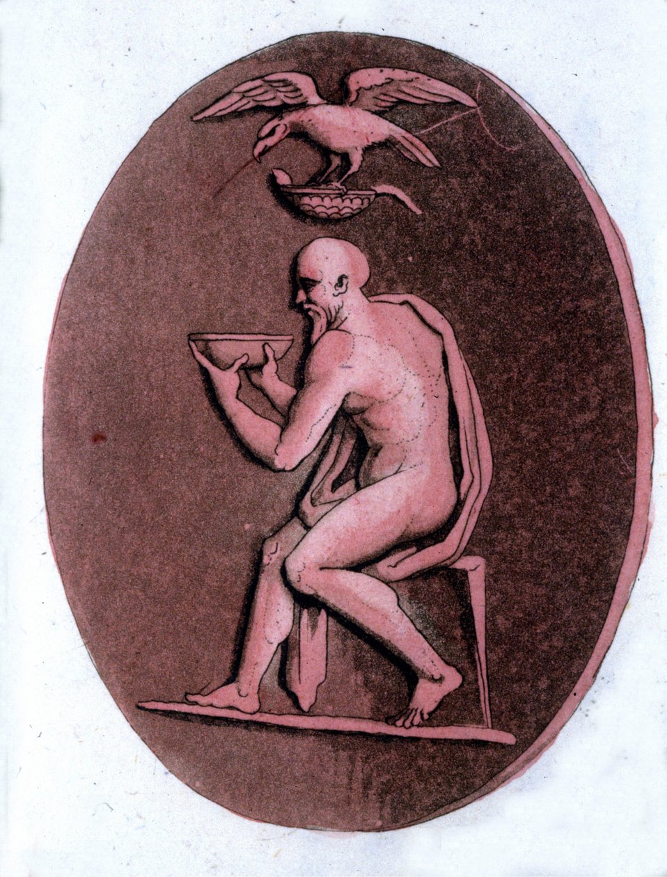Aischylos (ca. 525-456 f.Kr.), gresk tragisk poet. av Unknown artist
