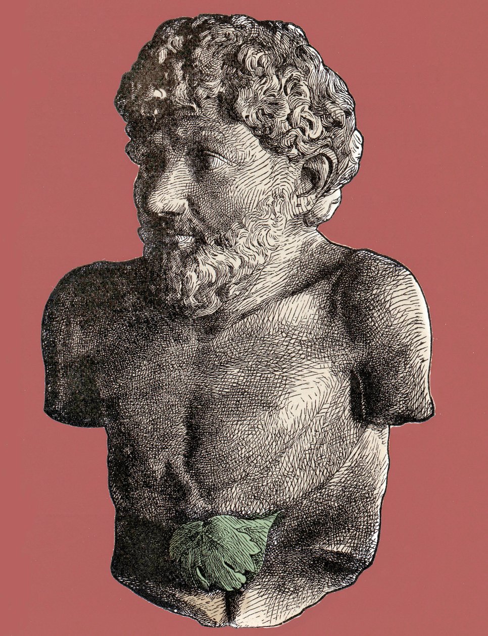 Aesop - Byste av den greske fabulisten Esope (rundt 620 - rundt 564 f.Kr.) av Unknown artist