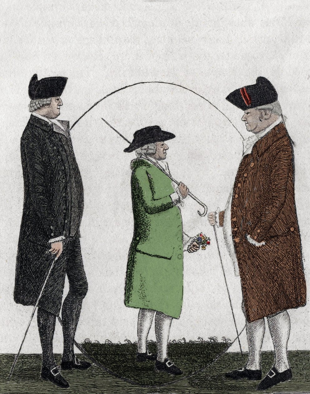 Alexander Gordon, Lord Rockville (1739-1792); Adam Smith (1723-1790) - gravering - 1800-tallet av Unknown artist