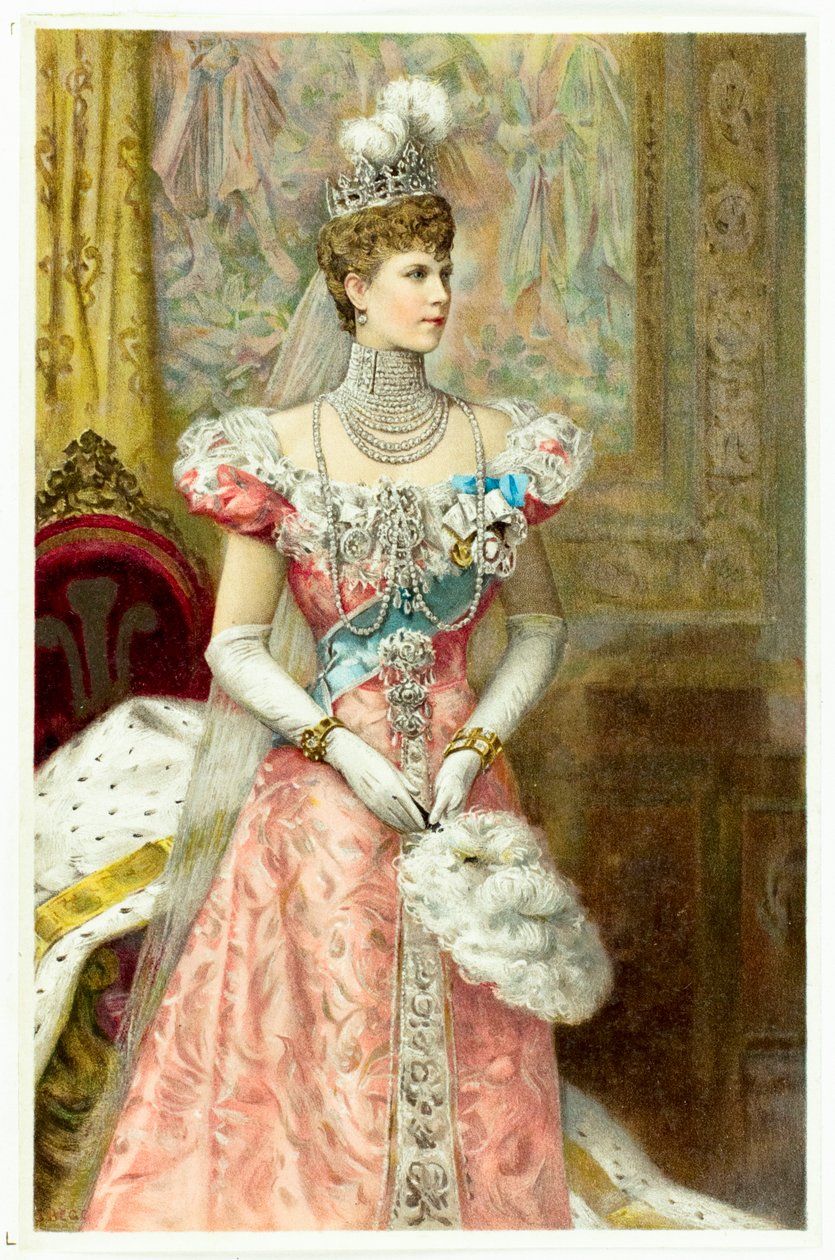 Alexandra, prinsesse av Wales, ca. 1900 av Unknown Artist