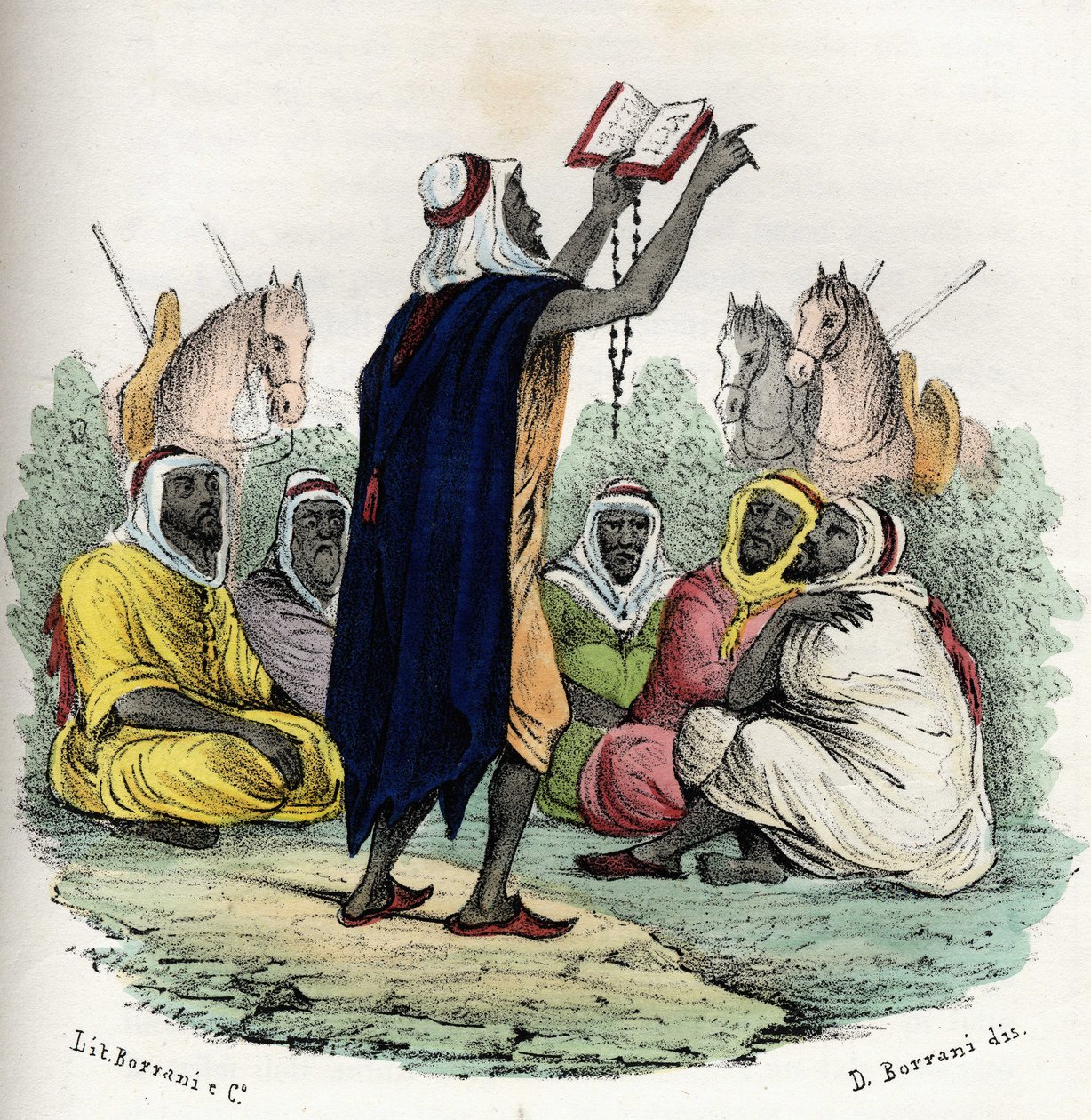 Algerie. Emiren Abd el Kader (Abd-el-Kader eller ibn Muhyi al-Din al-Hasani (al Din al-Hasani) (1808-1883) ba om en første jihad (hellig krig) i 1832. I "" Storia d