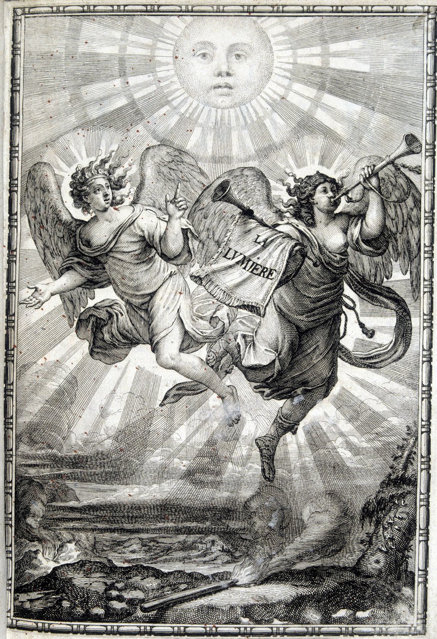 Allegorisk figur av lyset - Lyset til Monsignor den eminente kardinal Jules Mazarin (Giulio Raimondo Mazzarino eller Mazarino) (1602-1661) av Unknown artist