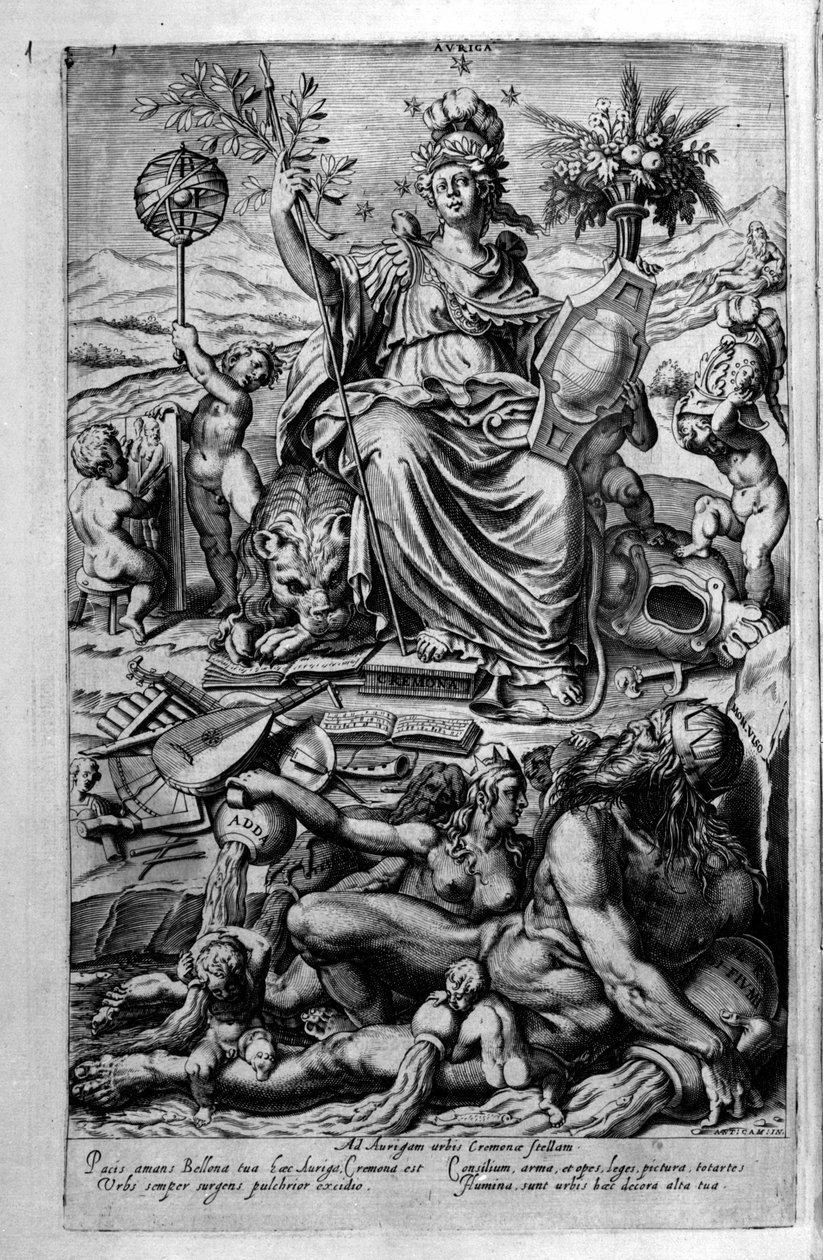 Allegori om byen Cremona av Unknown artist