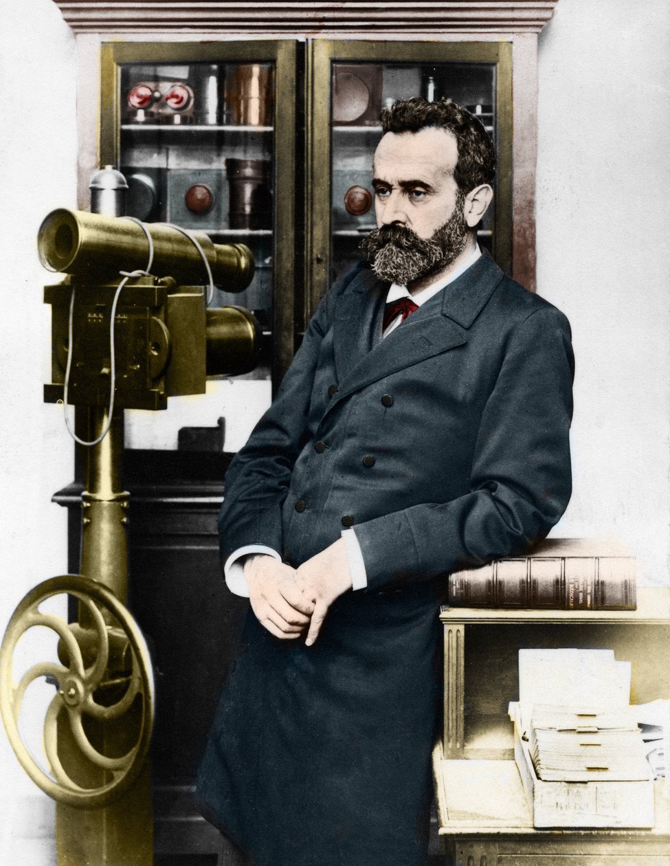 Alphonse Bertillon (1853-1914), French criminologist who created anthropometry. av Unknown artist