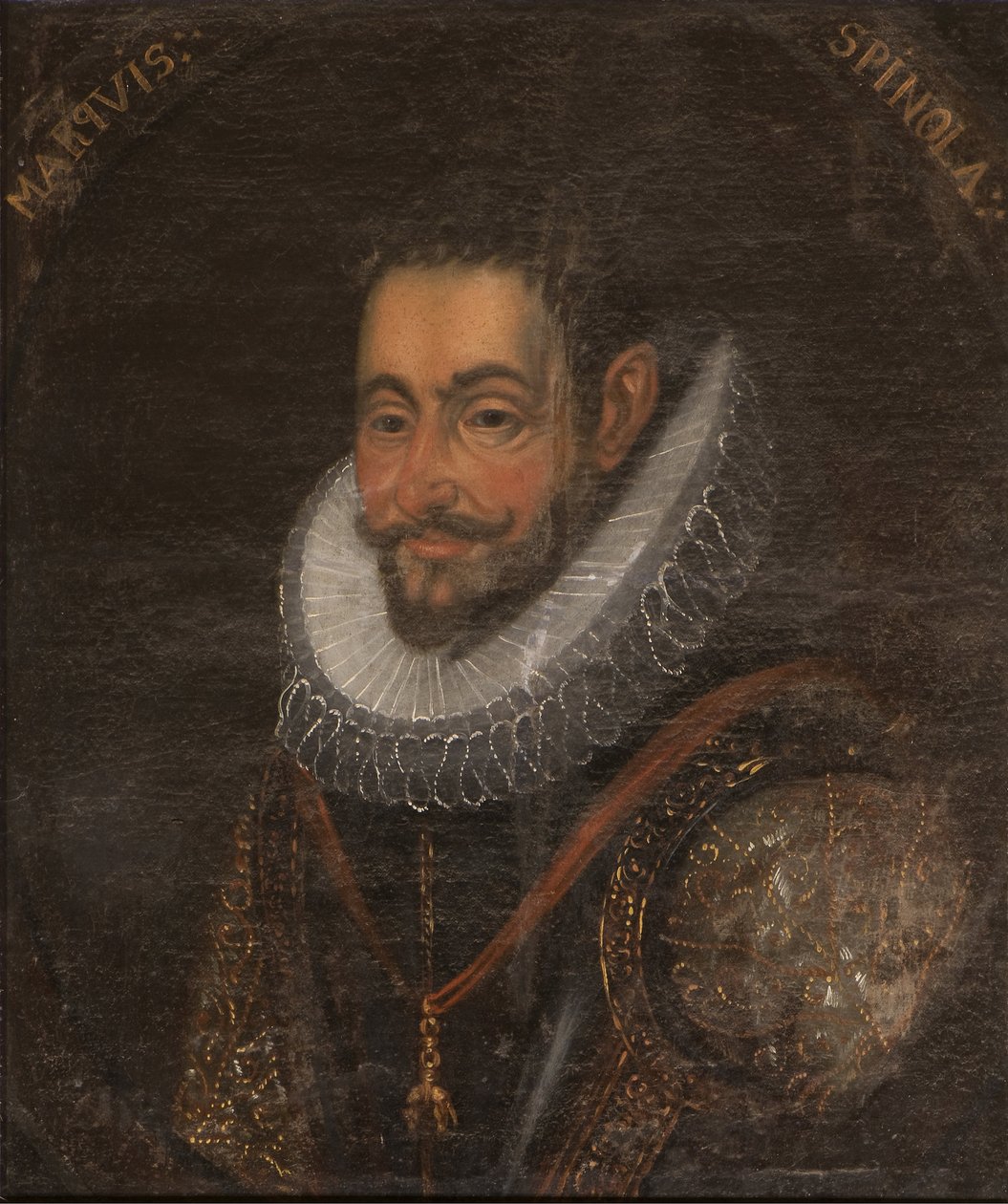 Ambrogio Spinola, genovesisk aristokrat og general i den spanske hæren - Portrett av Ambrosio Spinola (1569-1630), Anonym . Olje på lerret. Størrelse: 65x55cm. Nationalmuseum Stockholm av Unknown artist