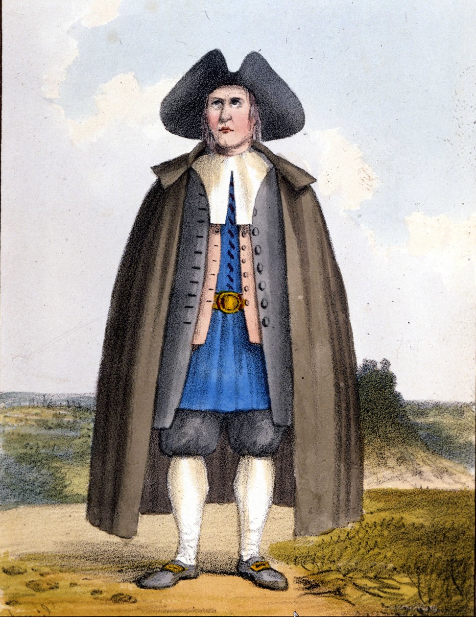 Amerikansk Quaker, sent på 1700-tallet. av Unknown artist
