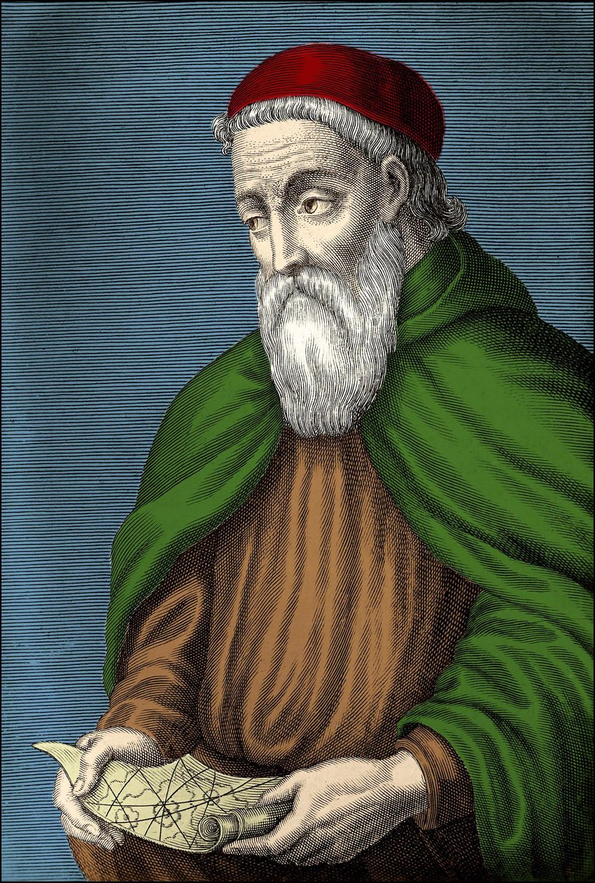Amerigo Vespucci (1454-1512) italiensk nettleser av Unknown artist