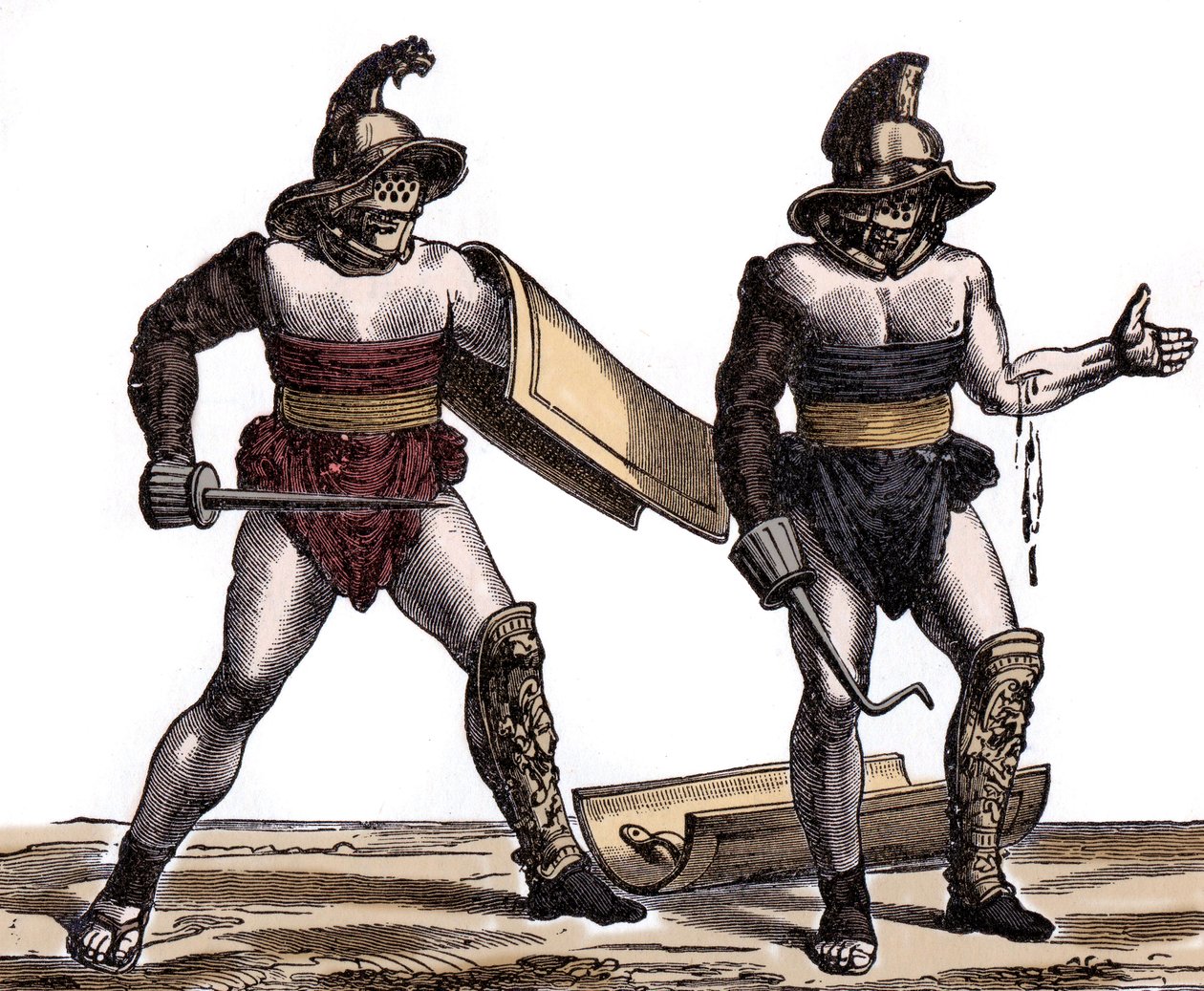 Antikkens Roma: The Roman Gladiator - Roman Antiquite: gladiatoren av Unknown artist