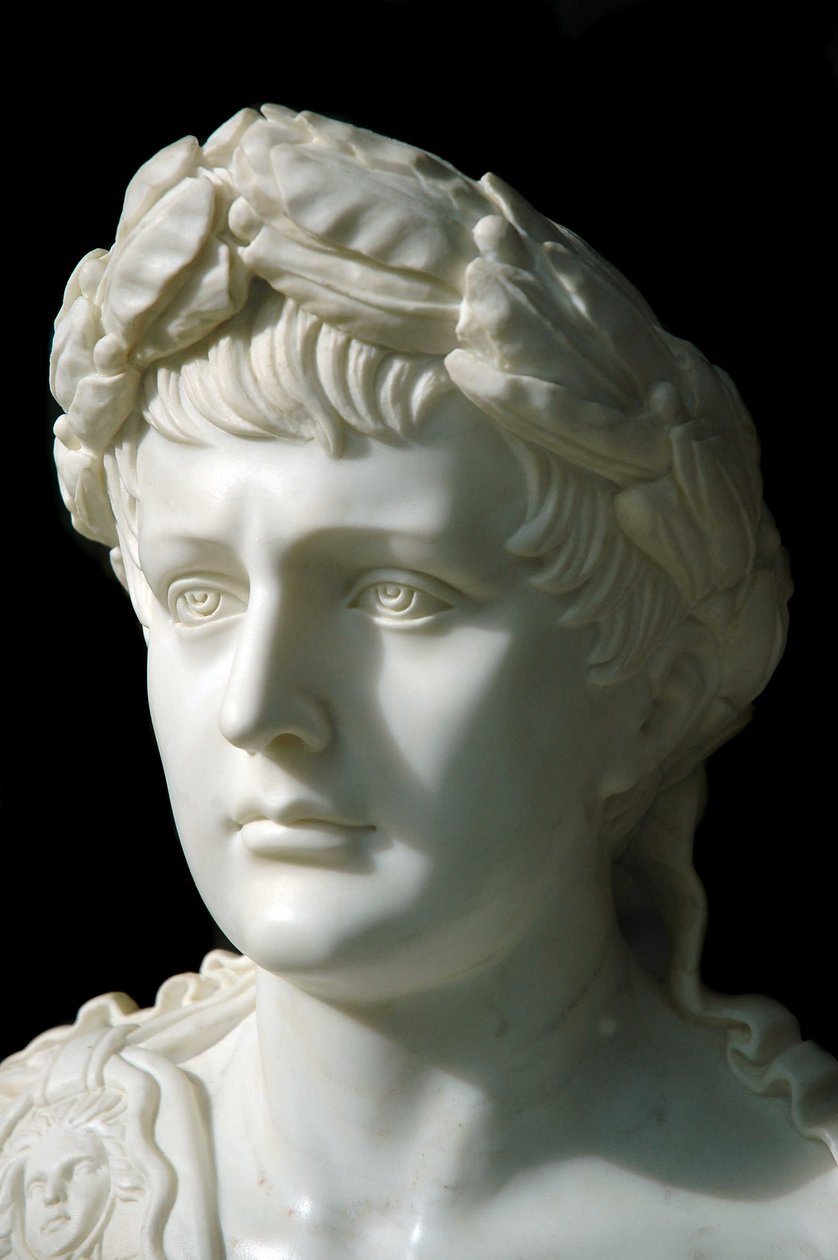 Anonym marmorbyste fra 1800-tallet av Napoleon I, franskmennes keiser. av Unknown artist