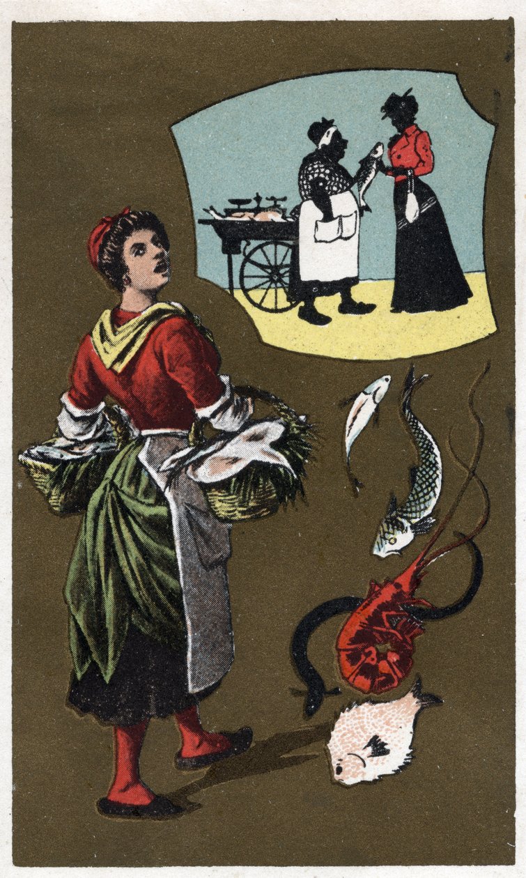 Anonymous chromolithography, late 19th century. av Unknown artist