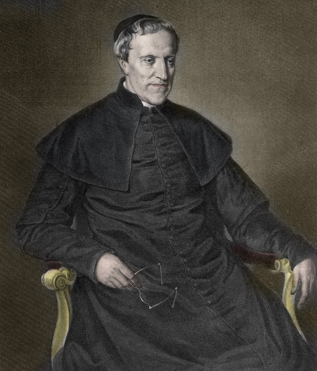 Antonio Rosmini (1797- 1855), Italian philosopher and priest - Portrait of the Italian priest and philosopher Antonio Rosmini Serbati (Rosmini-Serbati) (1797-1855)”” av Unknown artist