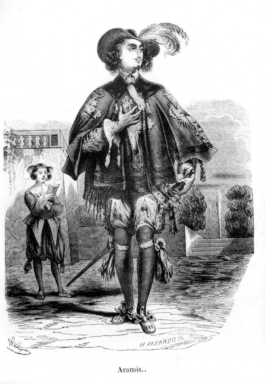 Aramis - i "De 3 musketerer"" av Alexandre Dumas Père. av Unknown artist