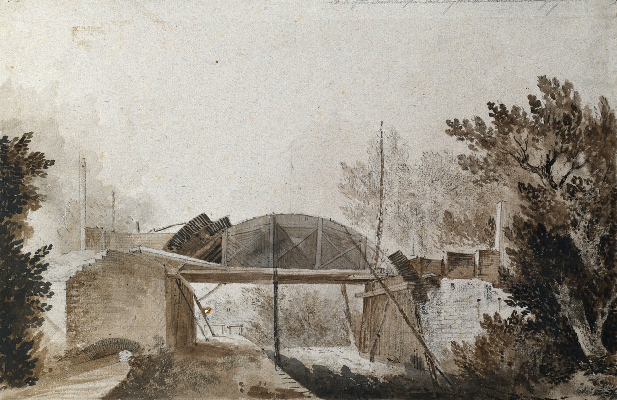 Arch of the Southampton Railway over Chelsea Road av Unknown artist