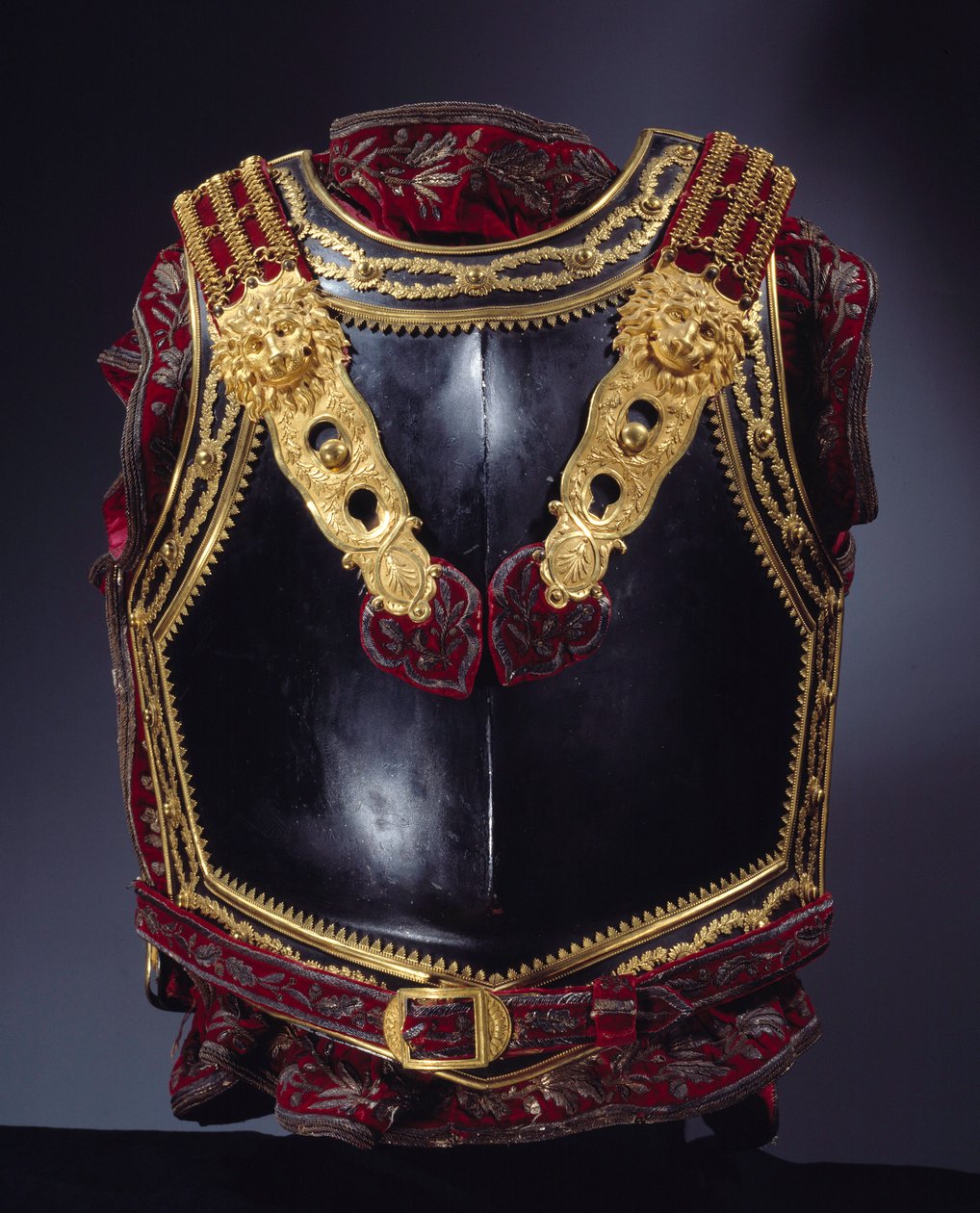 Panserkiste designet for keiser Napoleon I (1769-1821) i 1807 for slaget ved Tilsit (Tilsitt) i 1807. Paris, Museum of the Legion d