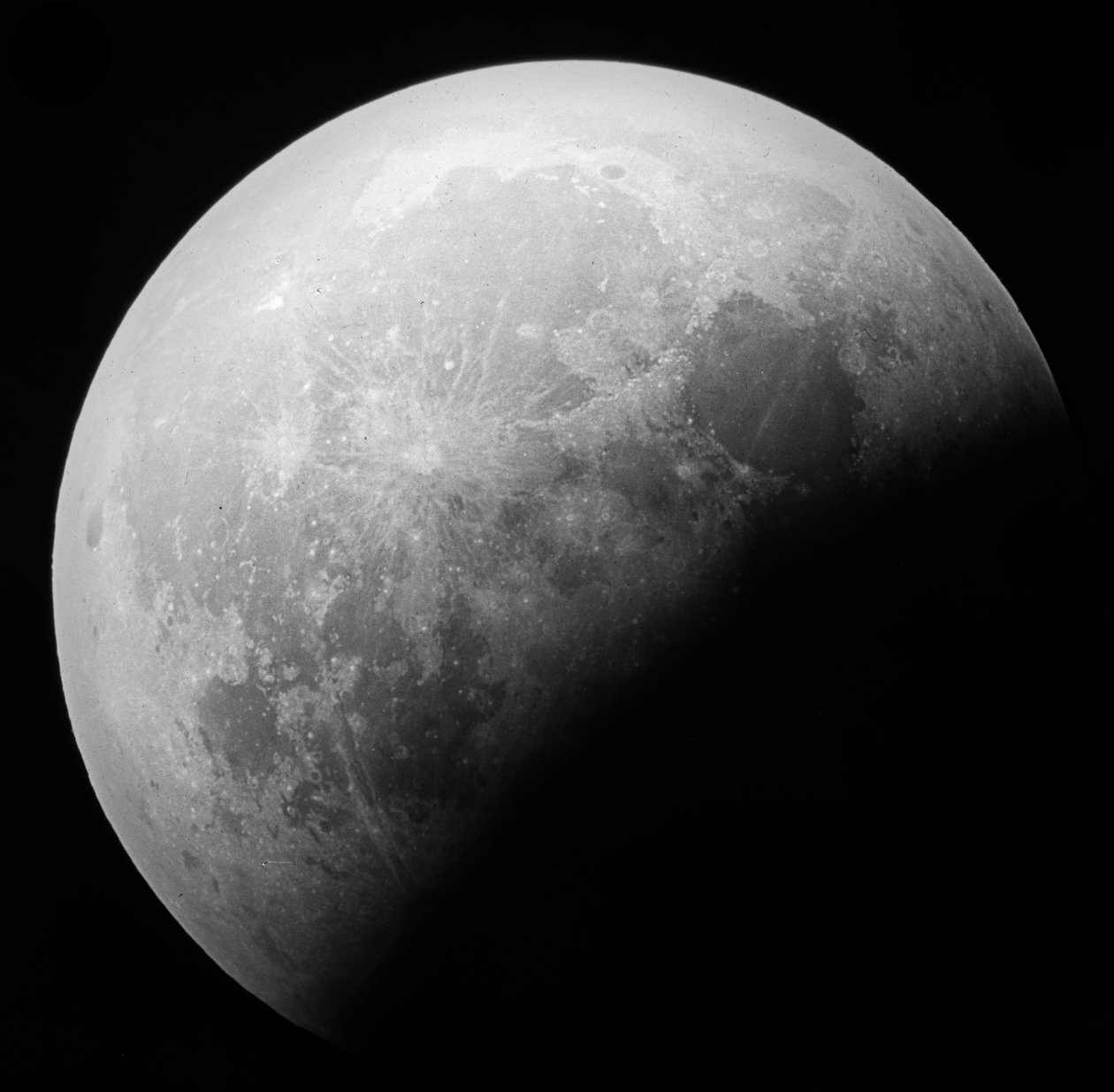Astronomisk glassplate av måneformørkelsen (1910) av Unknown Artist