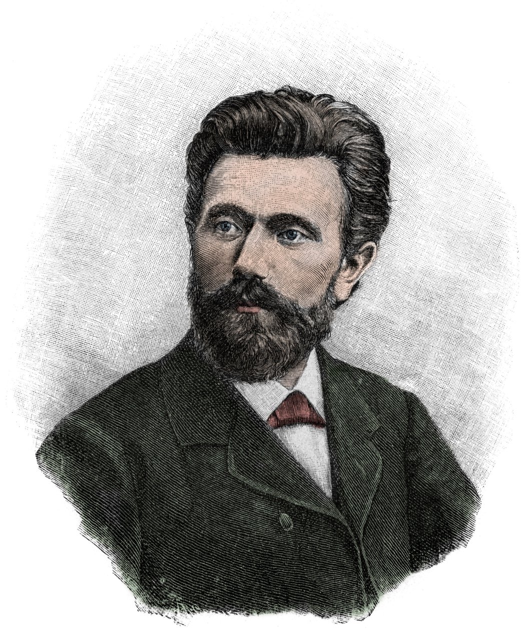 August Bebel (1840-1913), tysk marxistisk politiker og forfatter - Portrett av August Bebel (1840-1913), tysk politiker av Unknown artist