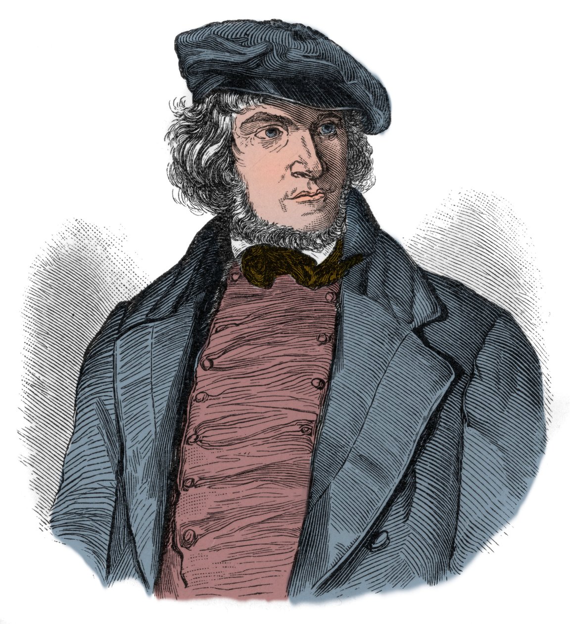 August Heinrich Hoffmann (Hoffmann von Fallersleben av Unknown artist