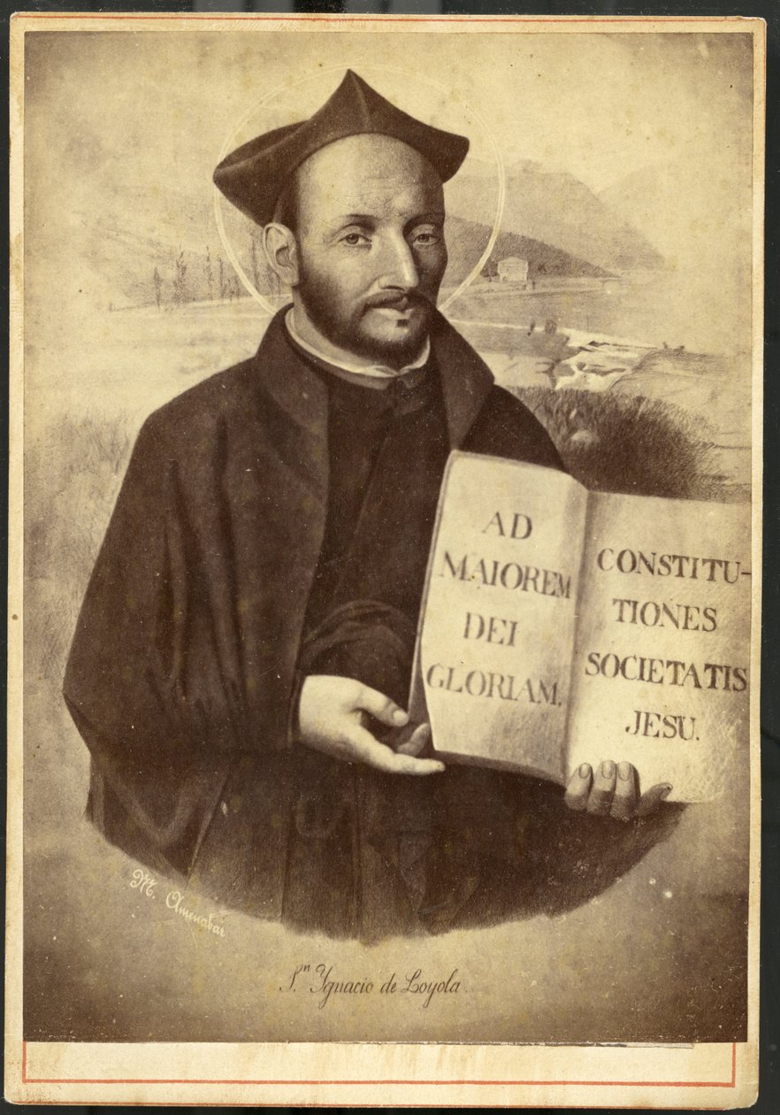 Azpeitia: Malt portrett av Saint Ignatius av Loyola, grunnlegger av Society of Jesus and the Jesuites av Unknown artist