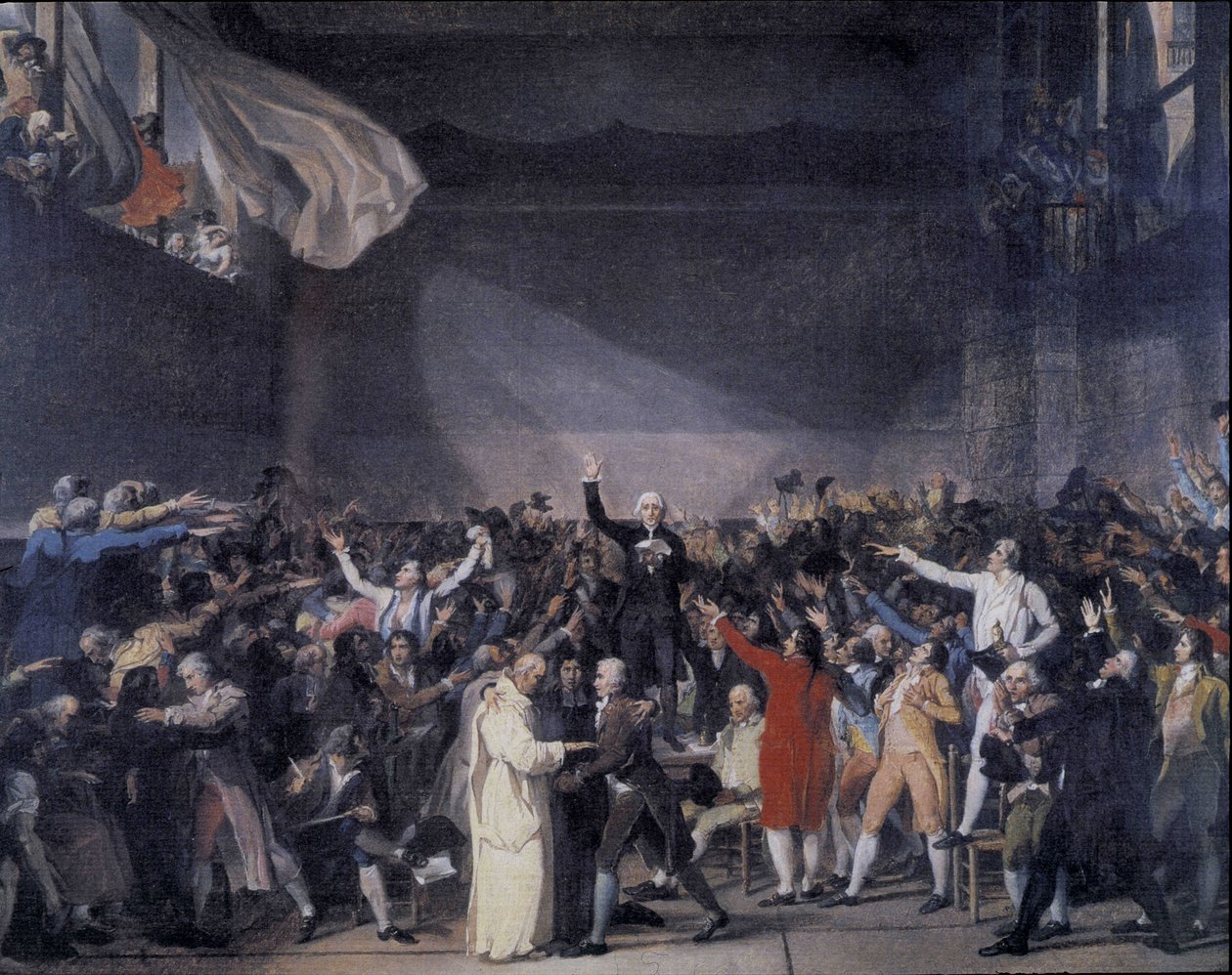 Bailly leste teksten til Jeu de Paumes ed 20. juni av Unknown artist