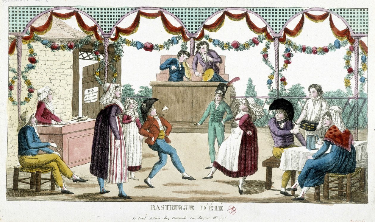 Ball: Sommerbastringue, n.d., slutten av 1700-tallet av Unknown artist