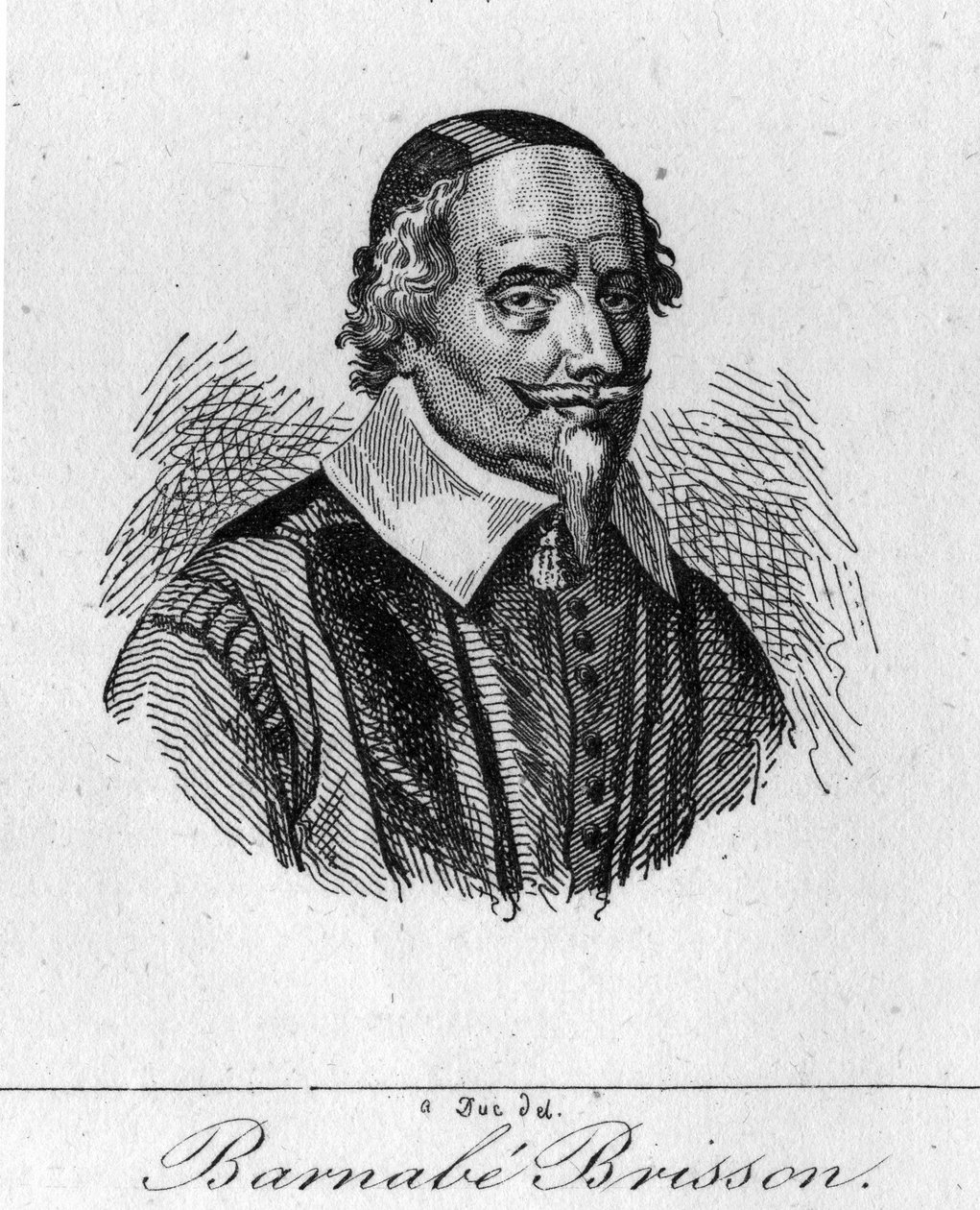 Barnabé Brisson, fransk sorenskriver 1530-1591 av Unknown artist