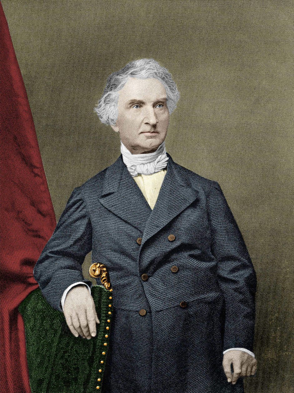 Baron Justus von Liebig, tysk kjemiker (1803-1873). av Unknown artist