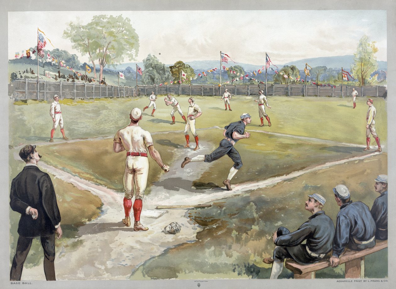 Baseballkamp av Unknown artist