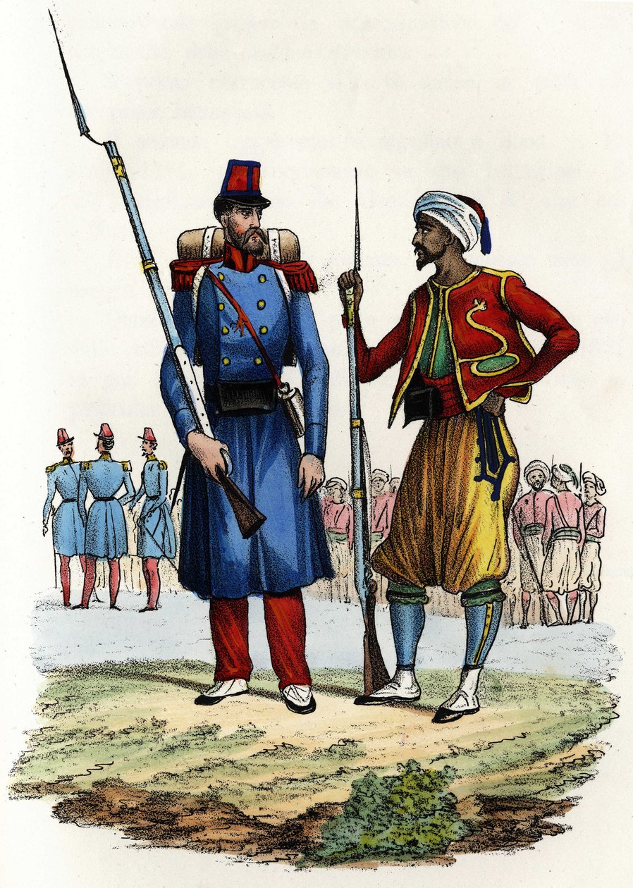 Battalion of the Foreign Legion formed and sent to Algeria in 1831; battalion of indigenous riders, formed and sent to Algeria in 1841. In “” Storia d