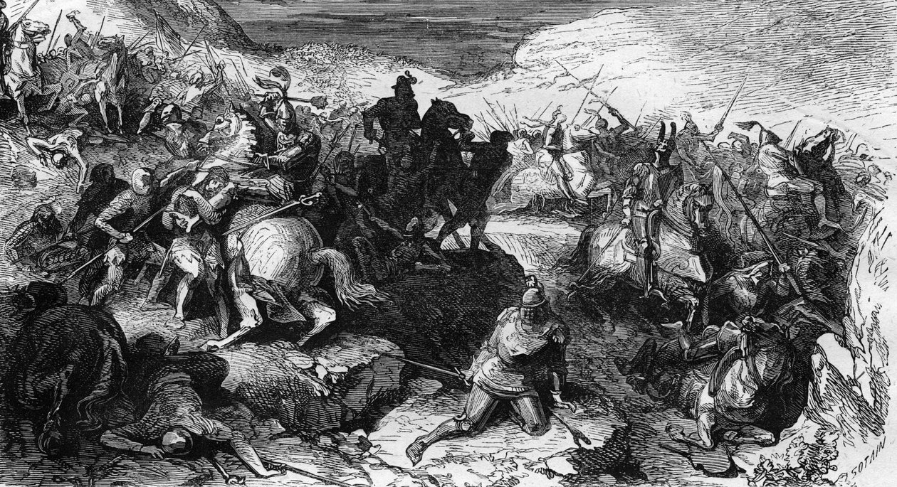 Slaget ved barnebarnet mellom burgunderne og det sveitsiske barnebarnet i Sveits 2. mars av Unknown artist