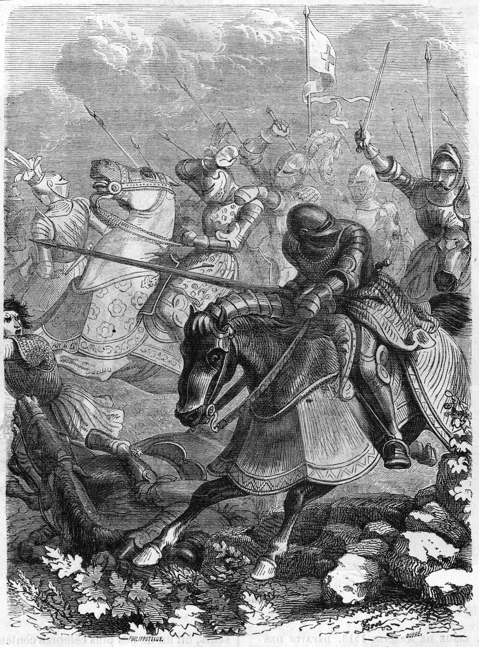 Slaget ved Guinegate eller Guinegatte (Frankrike), Sporenes dag, 16. august av Unknown artist