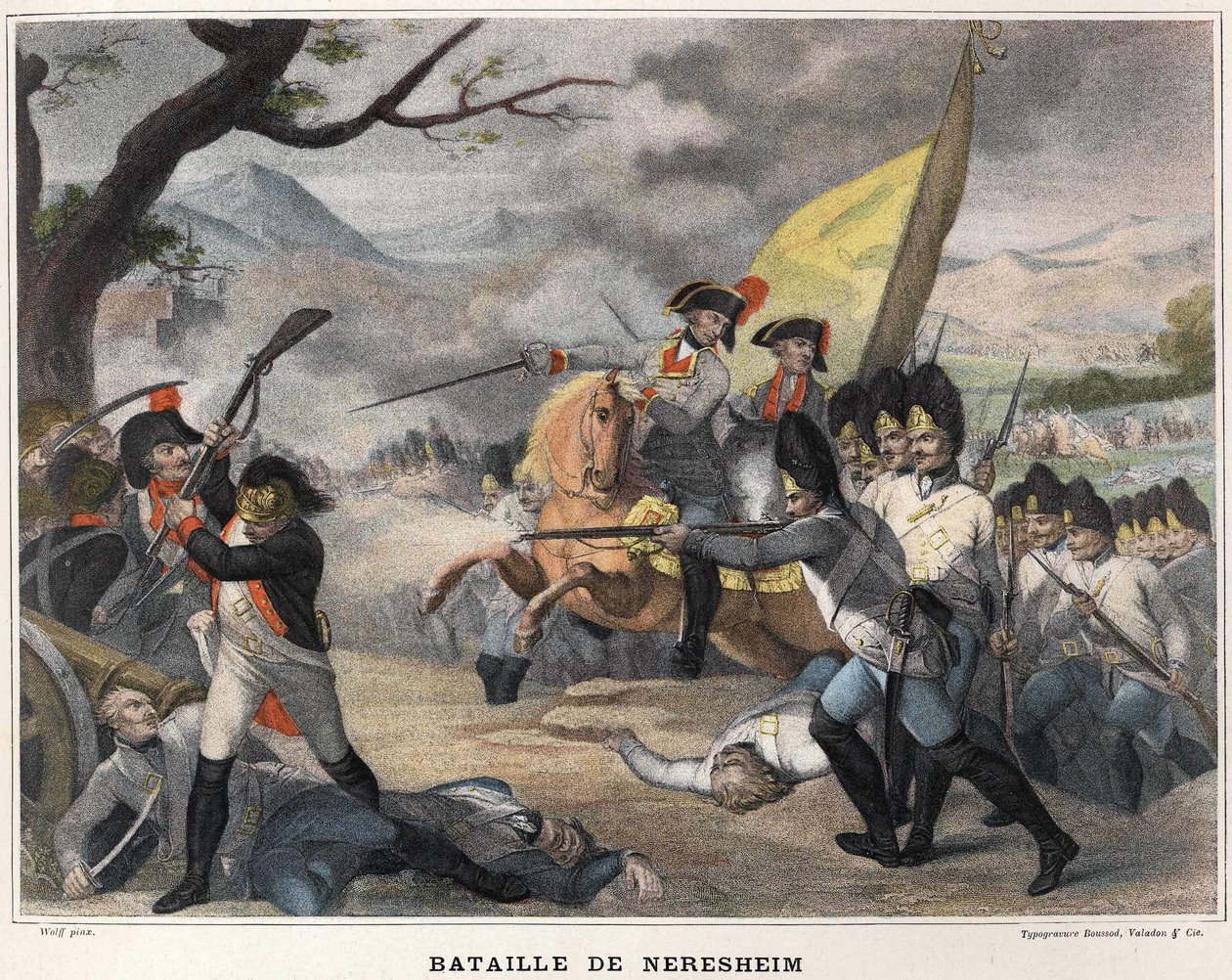 Battle of Neresheim on August 11 av Unknown artist