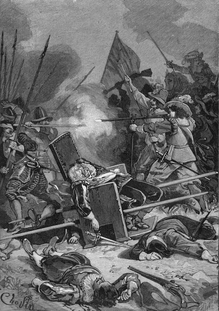 Slaget ved Rocroy (Rocroi) av Unknown artist