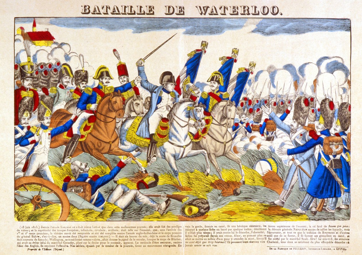 Slaget ved Waterloo (1815). av Unknown artist