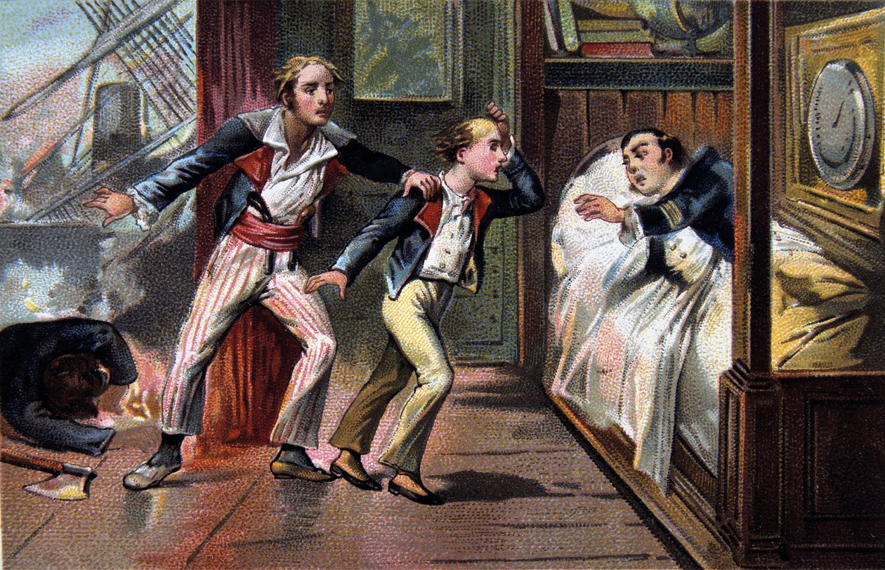 Battle of the Nile - Battle of Aboukir - death of Luce and Giocante de Casabianca (Luc-Julien-Joseph Casabianca av Unknown artist