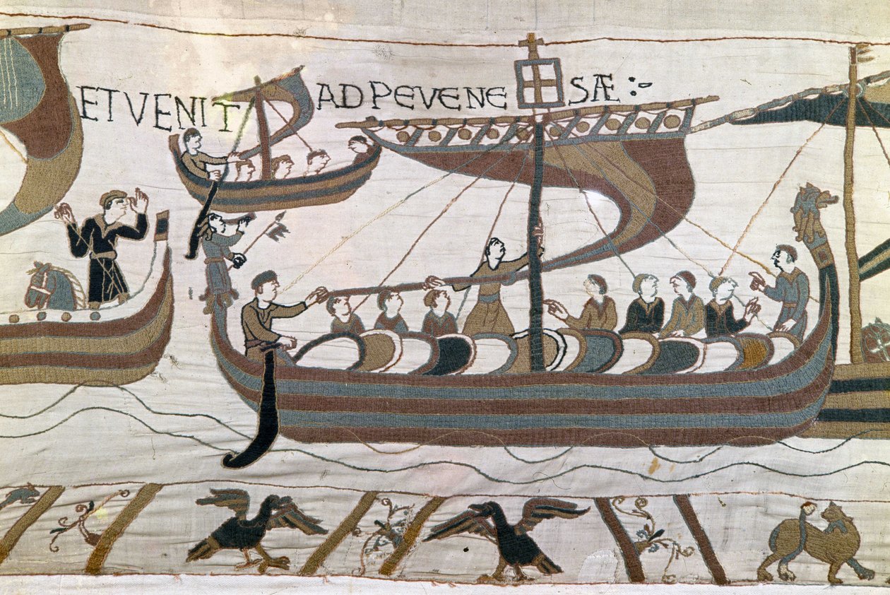 Bayeux-teppe eller dronning Matilda-broderi av Unknown artist