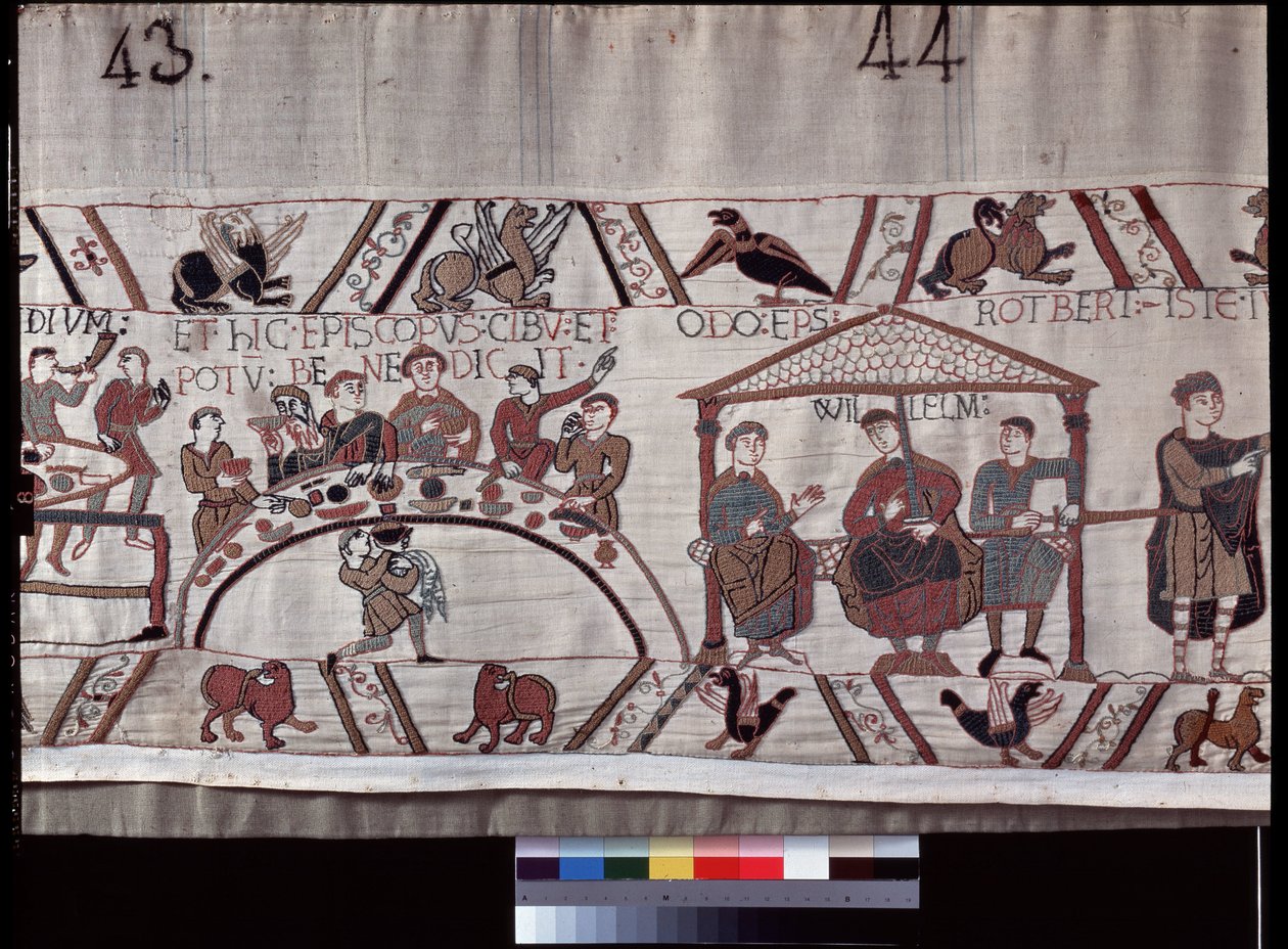 Bayeux-teppe, kjent som Broderi av Dronning Mathilde av Unknown artist