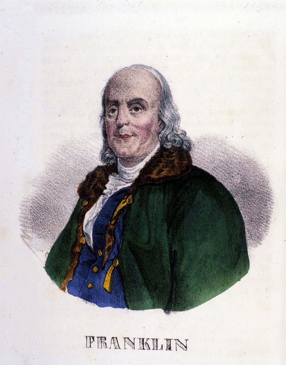 Benjamin Franklin (1706–1790), amerikansk filosof, fysiker og ambassadør. av Unknown artist