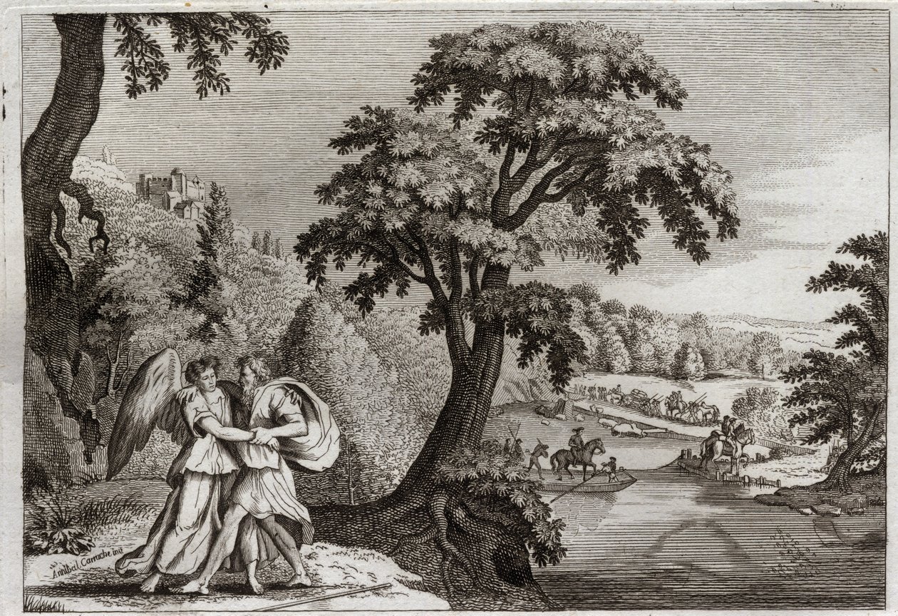 Bible of Royaumont, Old Testament: Reconciliation of Esau with Jacob. Jacob