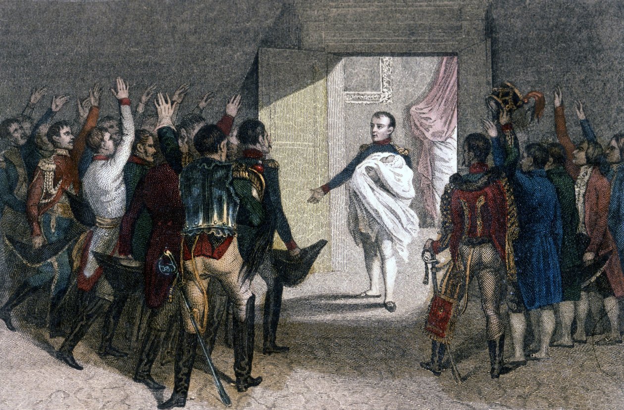 Fødsel av kongen av Roma (Napoleon II), sønn av keiser Napoleon I (1769-1821) av Unknown artist