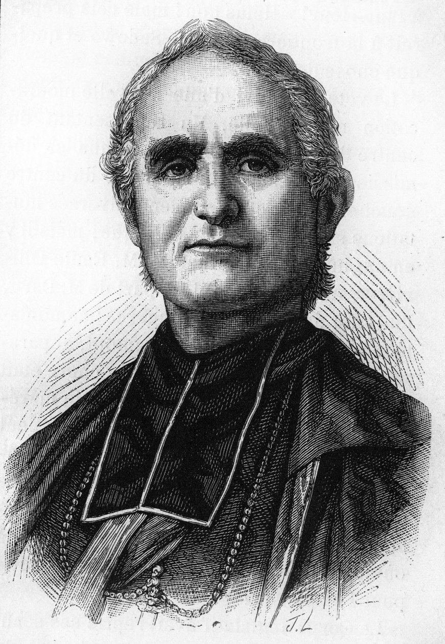 Bishop Félix Dupanloup (1802 - 1878), French prelate, bishop of Orléans av Unknown artist