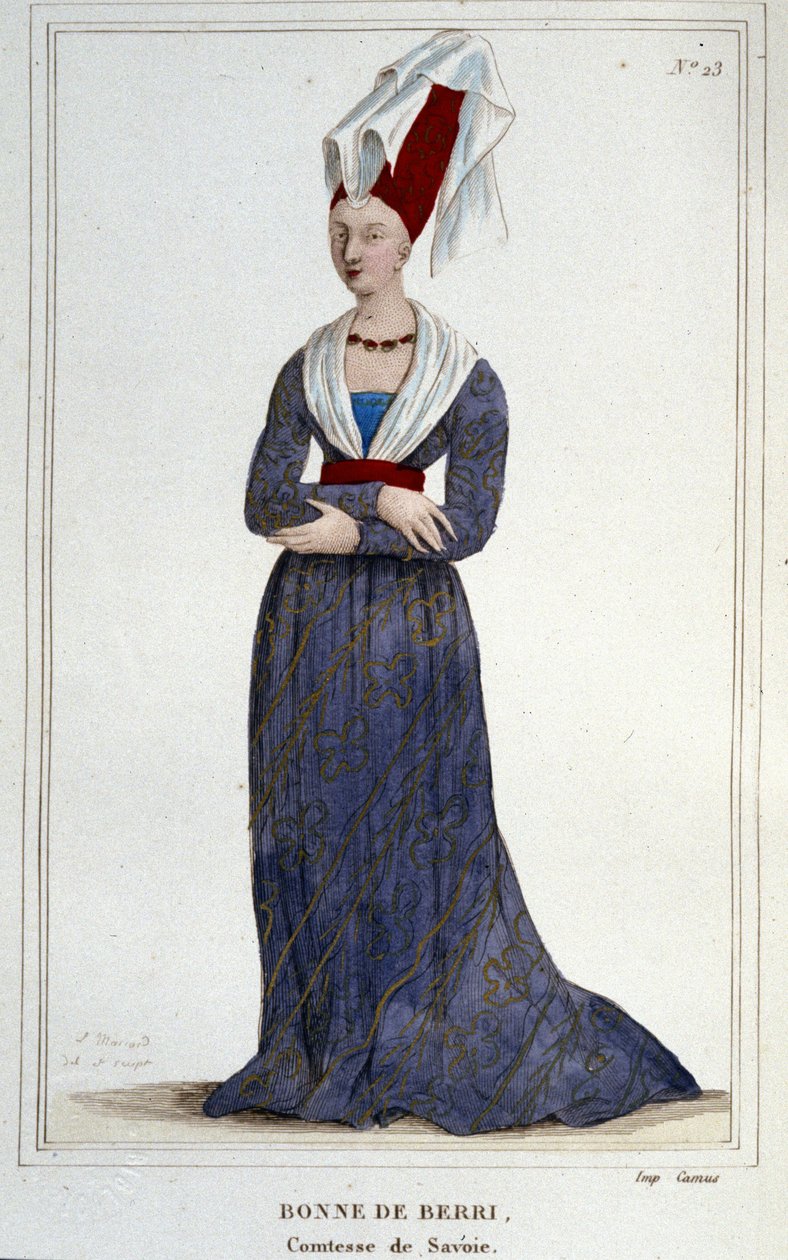 Bonne de Berry (1365-1435). grevinne av Savoy. av Unknown artist