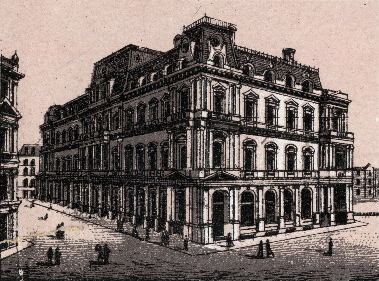 Boston, USA: postkontorutsikt. i "" Verden illustrerer 168 visninger"" Udatert (slutten av 1800-tallet) av Unknown artist