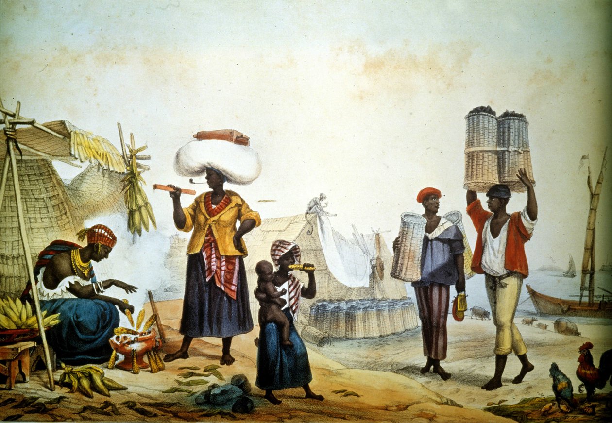 Brasil, gateselgere av kull og mine av Unknown artist