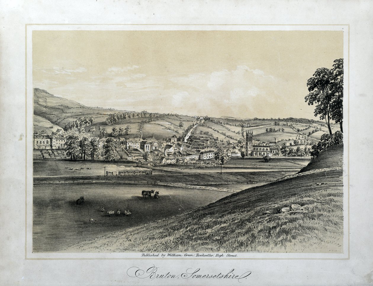 Bruton, Somersetshire av Unknown artist